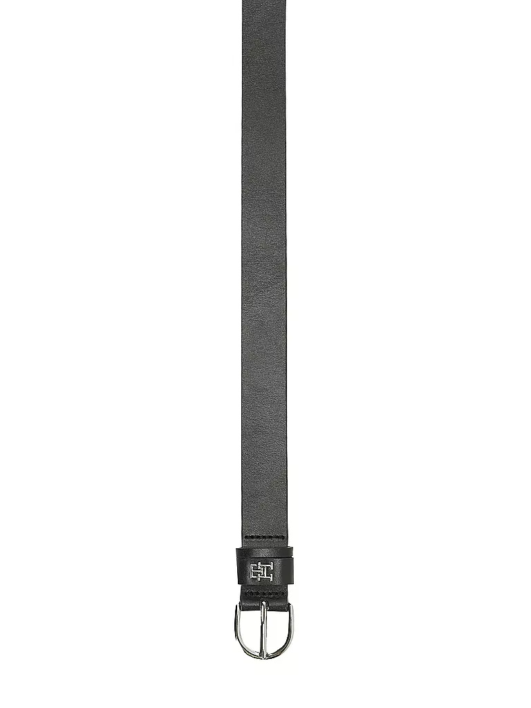 TOMMY HILFIGER | Cinturón de cuero TH TIMELESS | Negro