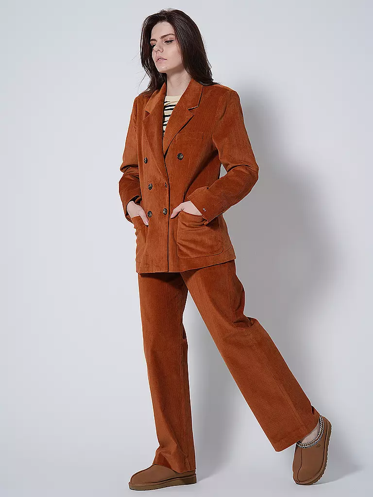 TOMMY HILFIGER | Cord Blazer Relaxed Fit | Naranja