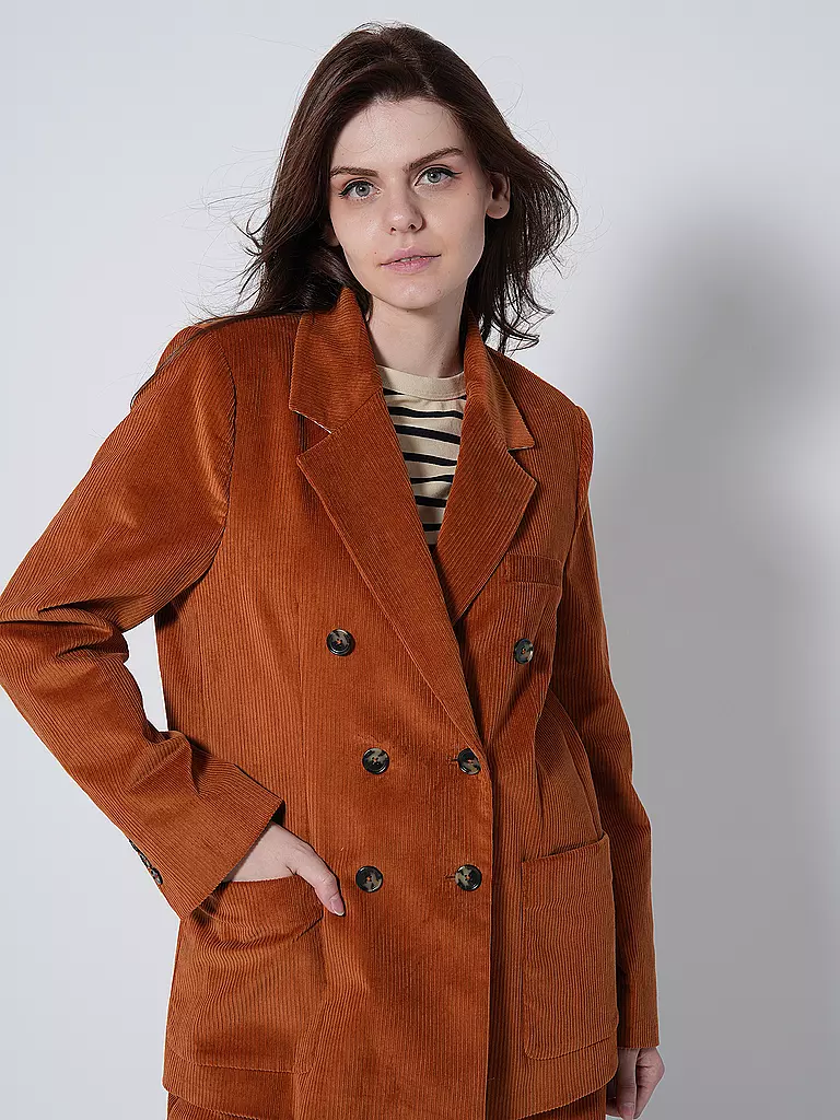 TOMMY HILFIGER | Cord Blazer Relaxed Fit | Naranja