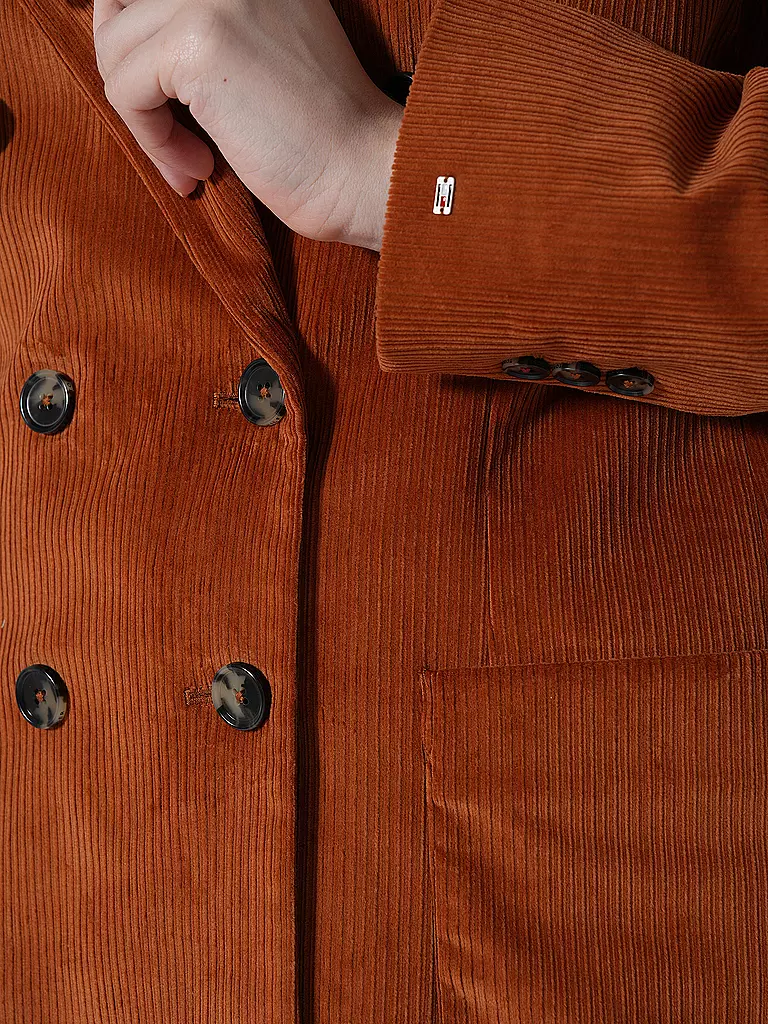 TOMMY HILFIGER | Cord Blazer Relaxed Fit | Naranja