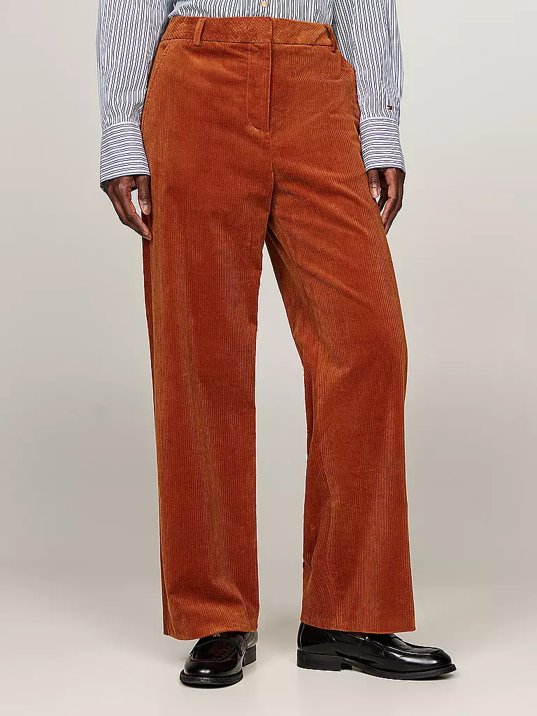 TOMMY HILFIGER | Cordhose Relaxed Straight Fit | Naranja