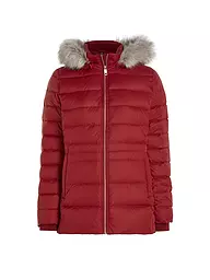 TOMMY HILFIGER | Daunensteppjacke | Rojo oscuro