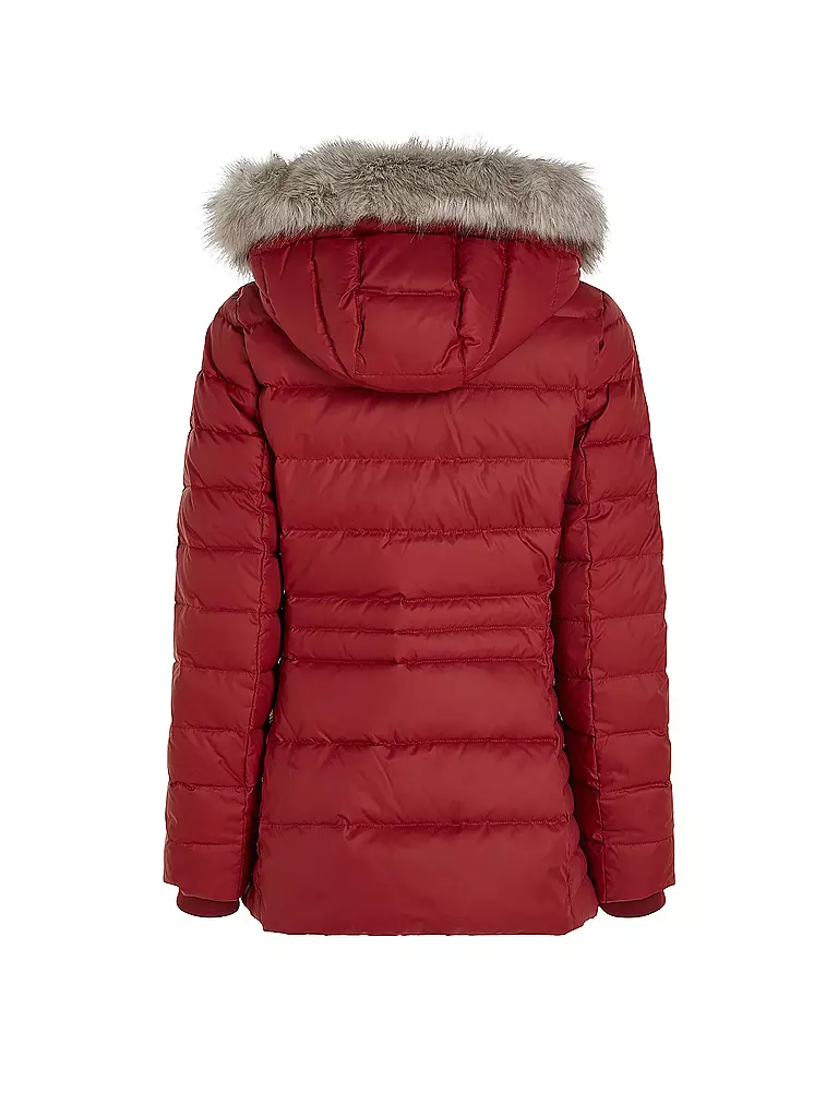 TOMMY HILFIGER | Daunensteppjacke | Rojo oscuro
