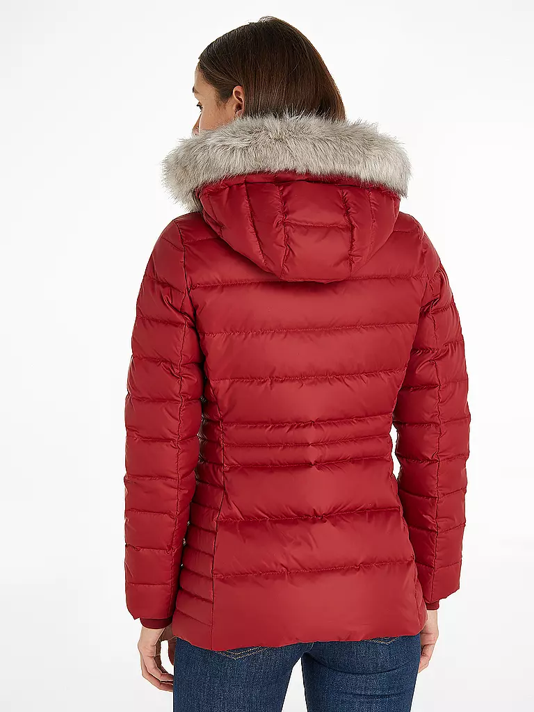 TOMMY HILFIGER | Daunensteppjacke | Rojo oscuro