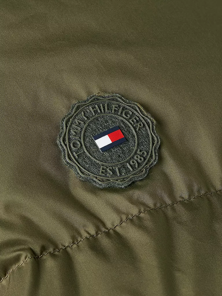 TOMMY HILFIGER | Daunensteppmantel | Oliva