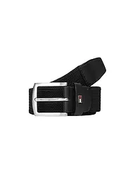 TOMMY HILFIGER | Gürtel DENTON ELASTIC  | Negro