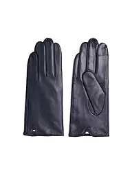 TOMMY HILFIGER | Guantes de cuero | Azul oscuro
