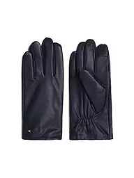 TOMMY HILFIGER | Guantes de cuero | Azul oscuro