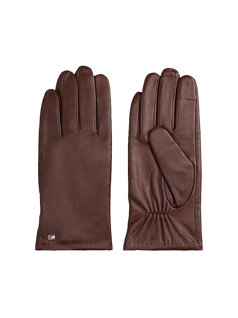 TOMMY HILFIGER | Guantes de cuero | Marrón