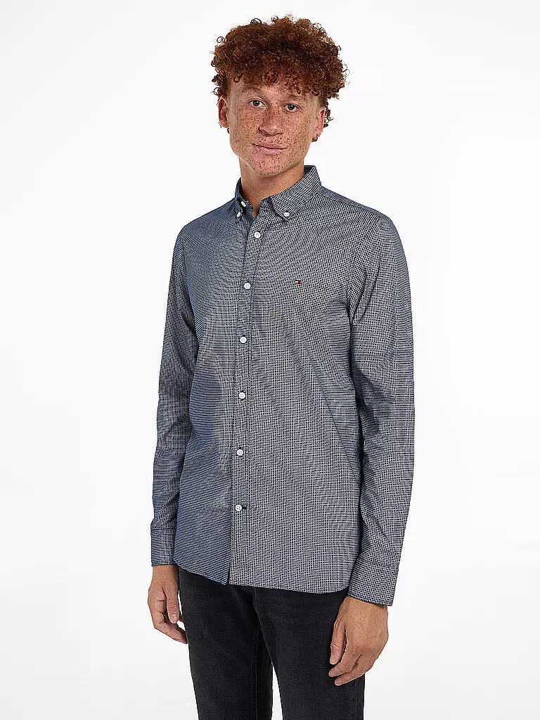 TOMMY HILFIGER | Hemd Regular Fit  | Azul