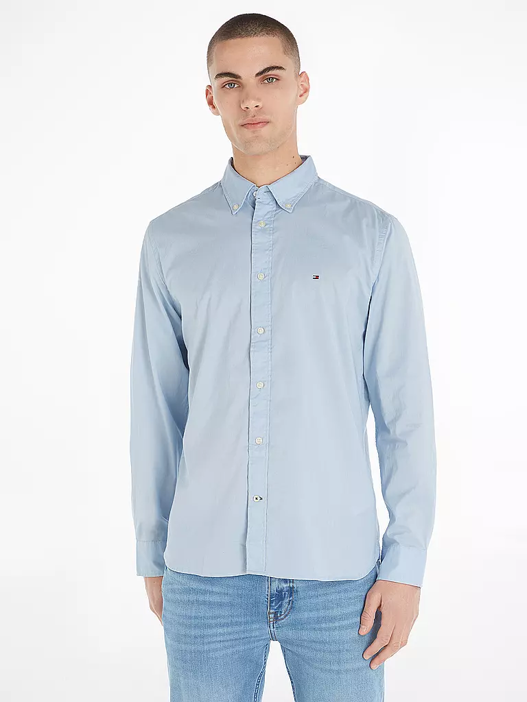 TOMMY HILFIGER | Hemd Regular Fit  | Azul claro