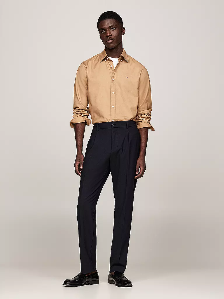 TOMMY HILFIGER | Hemd Regular Fit | Camel