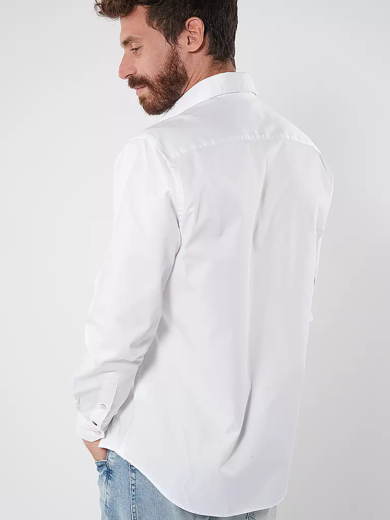 TOMMY HILFIGER | Hemd Slim Fit  | Blanco
