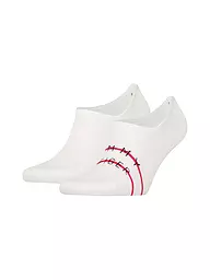 TOMMY HILFIGER | Herren Füsslinge 2er Pkg white  | Blanco