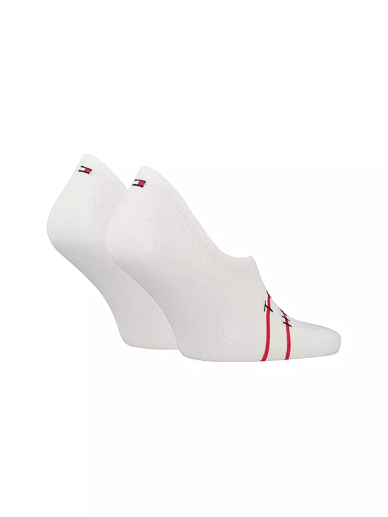 TOMMY HILFIGER | Herren Füsslinge 2er Pkg white  | Blanco
