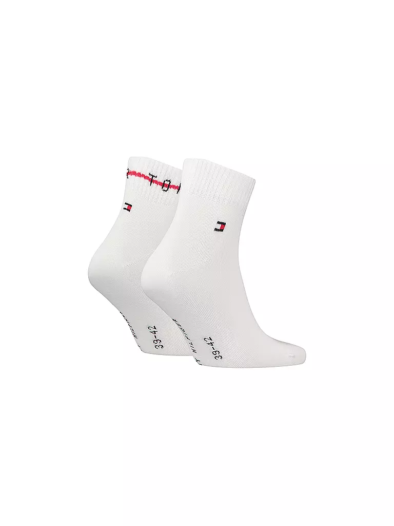 TOMMY HILFIGER | Herren Socken 2er Pkg white  | Blanco