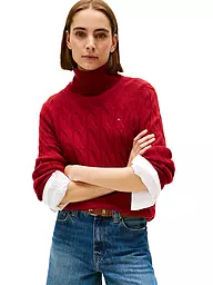 TOMMY HILFIGER | Jersey de cuello alto | Rojo