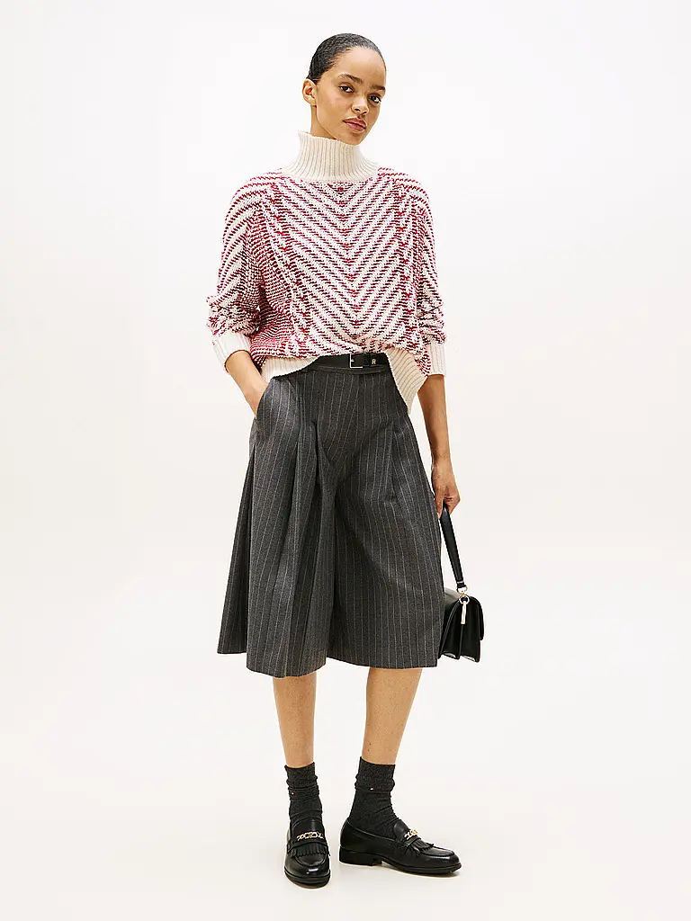TOMMY HILFIGER | Jersey de cuello alto | Rojo