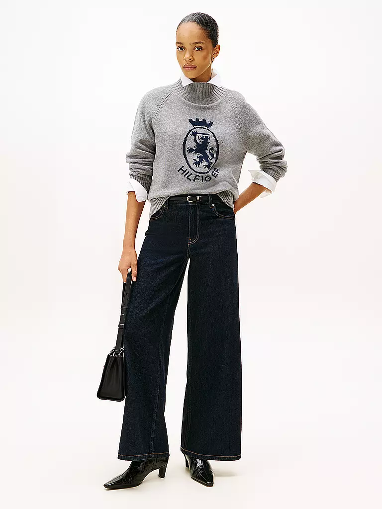 TOMMY HILFIGER | Jersey de cuello alto | Gris claro