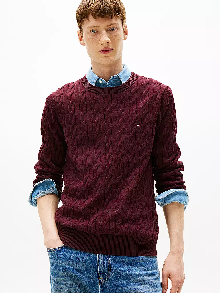 TOMMY HILFIGER | Jersey | Rojo oscuro
