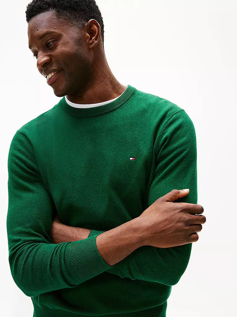 TOMMY HILFIGER | Jersey | dunkelgrün