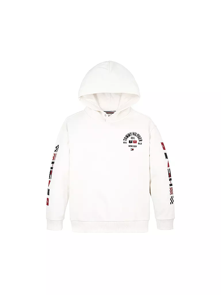 TOMMY HILFIGER | Jungen Hoodie | Blanco