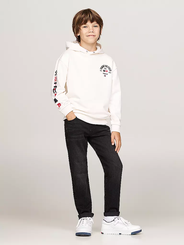 TOMMY HILFIGER | Jungen Hoodie | Blanco