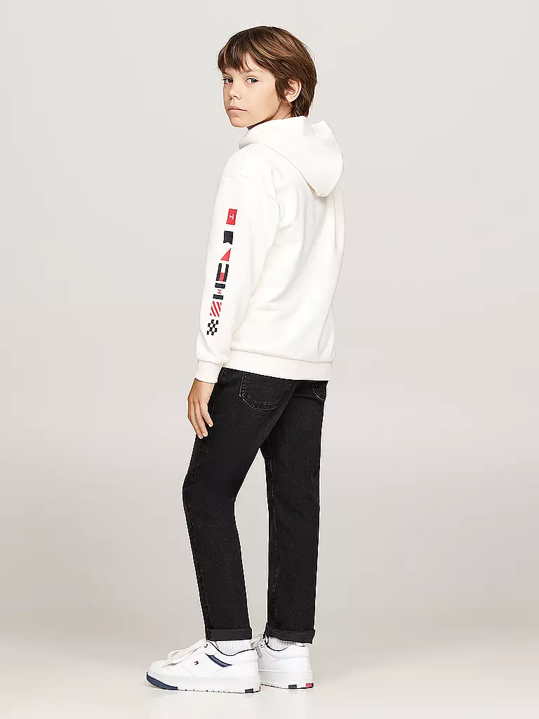TOMMY HILFIGER | Jungen Hoodie | Blanco