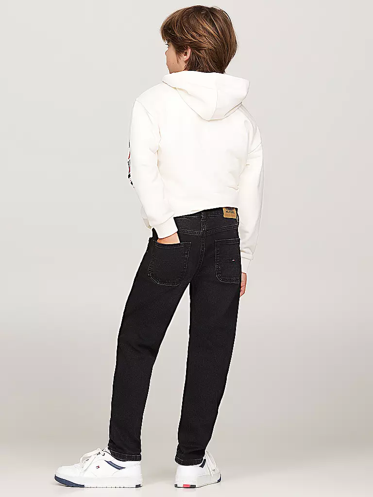 TOMMY HILFIGER | Jungen Jeans Straight Fit  | Negro