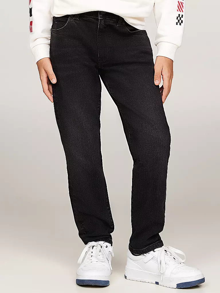 TOMMY HILFIGER | Jungen Jeans Straight Fit  | Negro