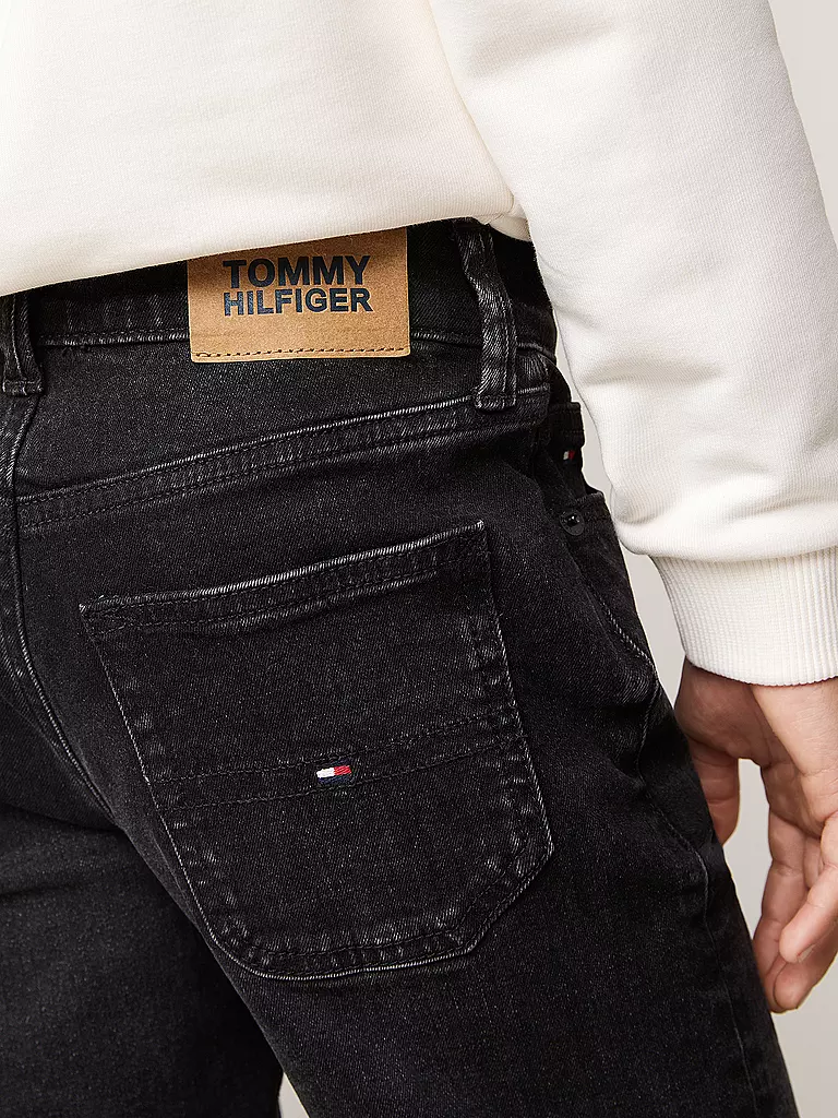 TOMMY HILFIGER | Jungen Jeans Straight Fit  | Negro