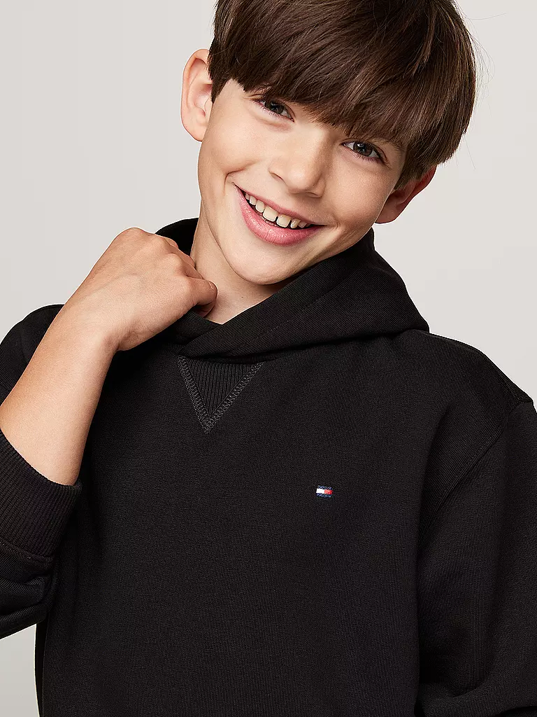 TOMMY HILFIGER | Jungen Kapuzensweater - Hoodie  | Negro