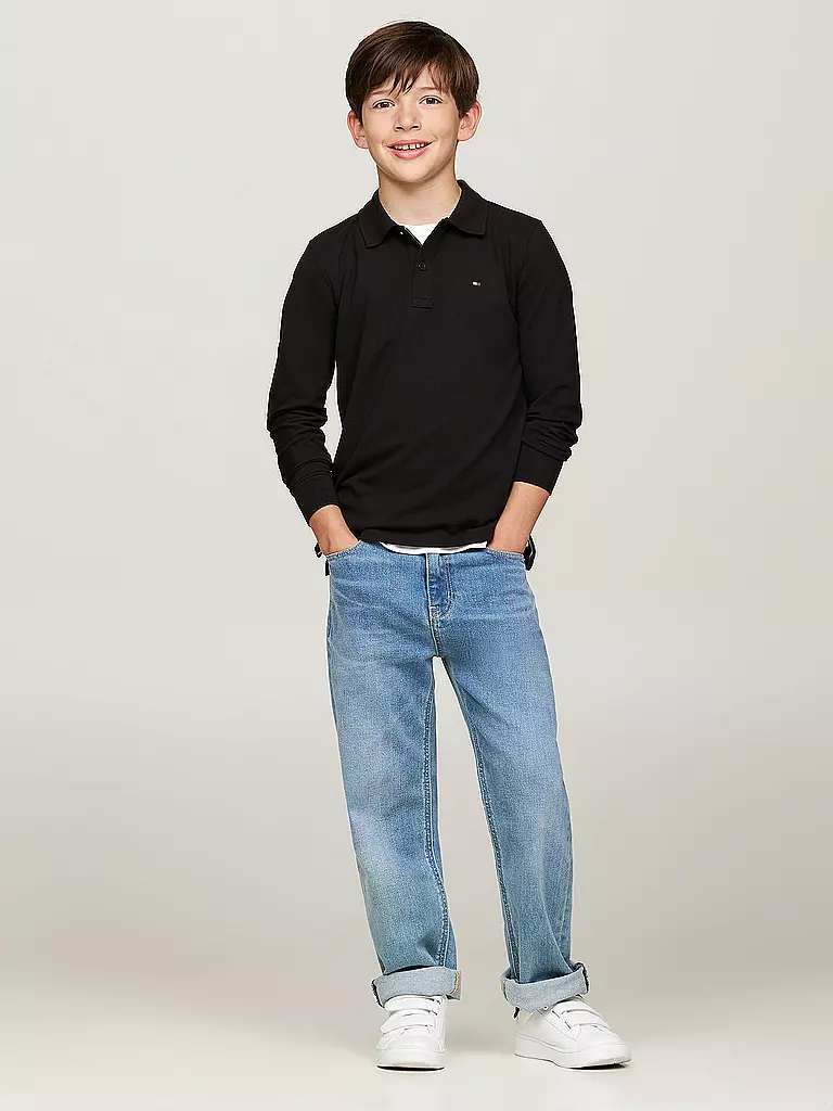 TOMMY HILFIGER | Jungen Poloshirt | Negro