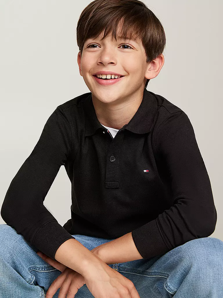 TOMMY HILFIGER | Jungen Poloshirt | Negro