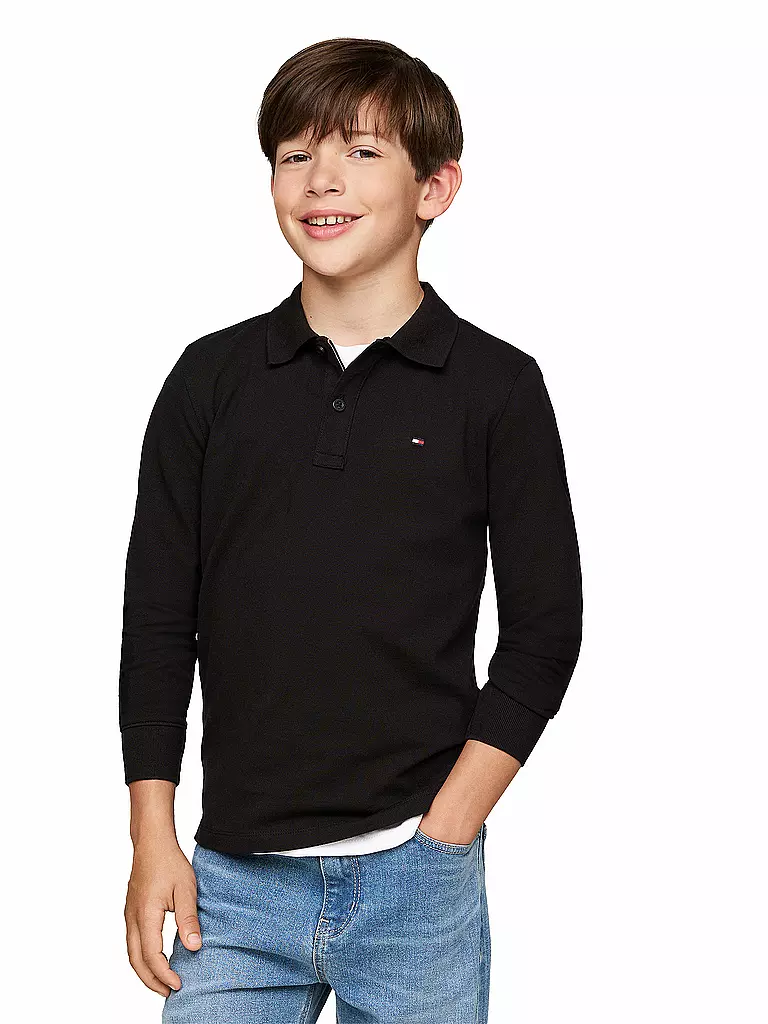 TOMMY HILFIGER | Jungen Poloshirt | Negro