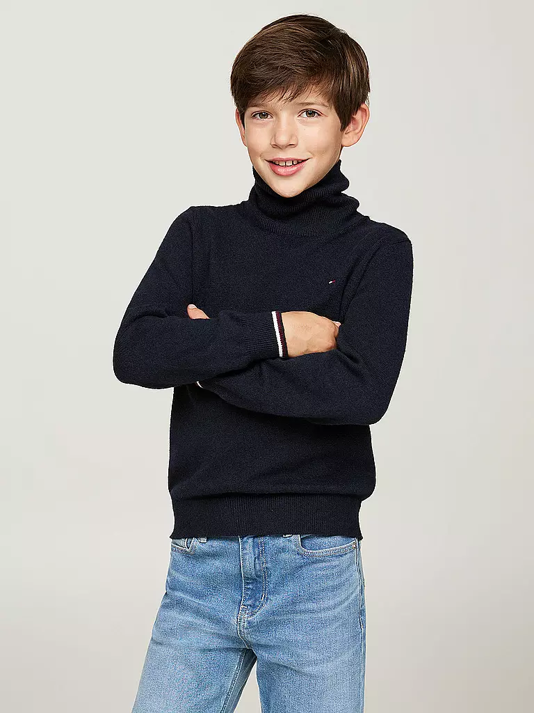 TOMMY HILFIGER | Jungen Pullover | Azul oscuro