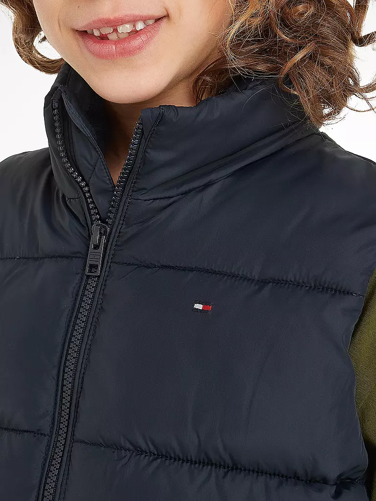 TOMMY HILFIGER | Jungen Steppgilet | Azul oscuro