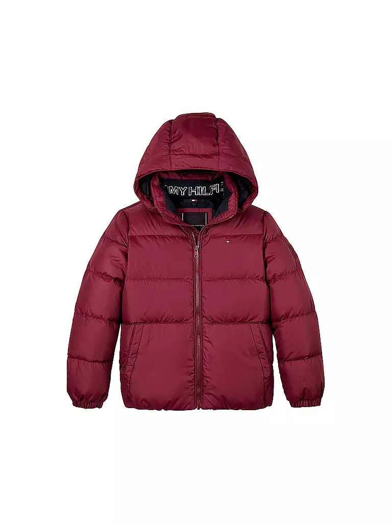 TOMMY HILFIGER | Jungen Steppjacke | Rojo oscuro