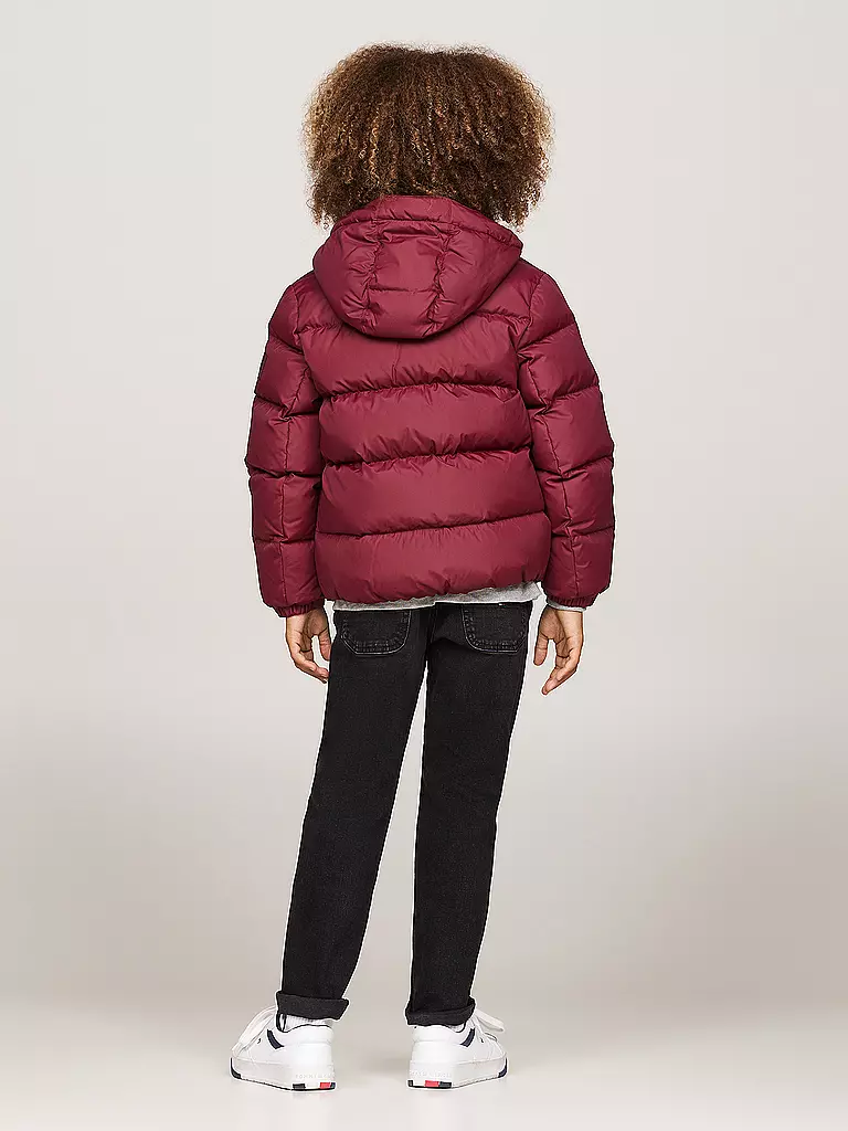 TOMMY HILFIGER | Jungen Steppjacke | Rojo oscuro