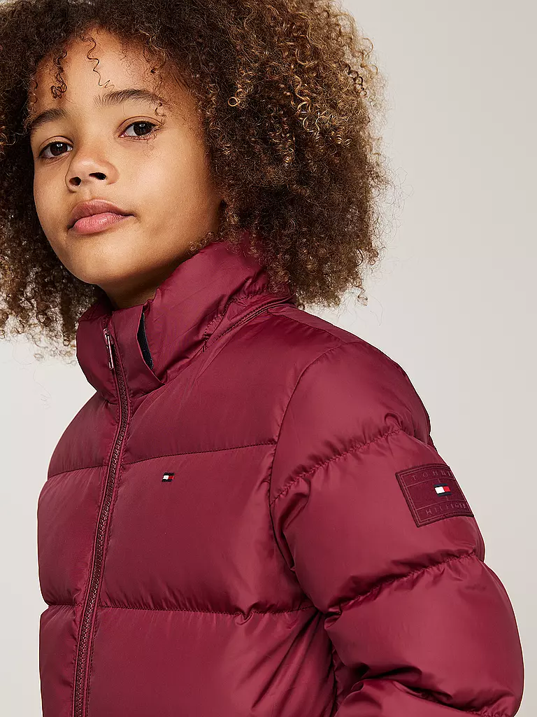 TOMMY HILFIGER | Jungen Steppjacke | Rojo oscuro