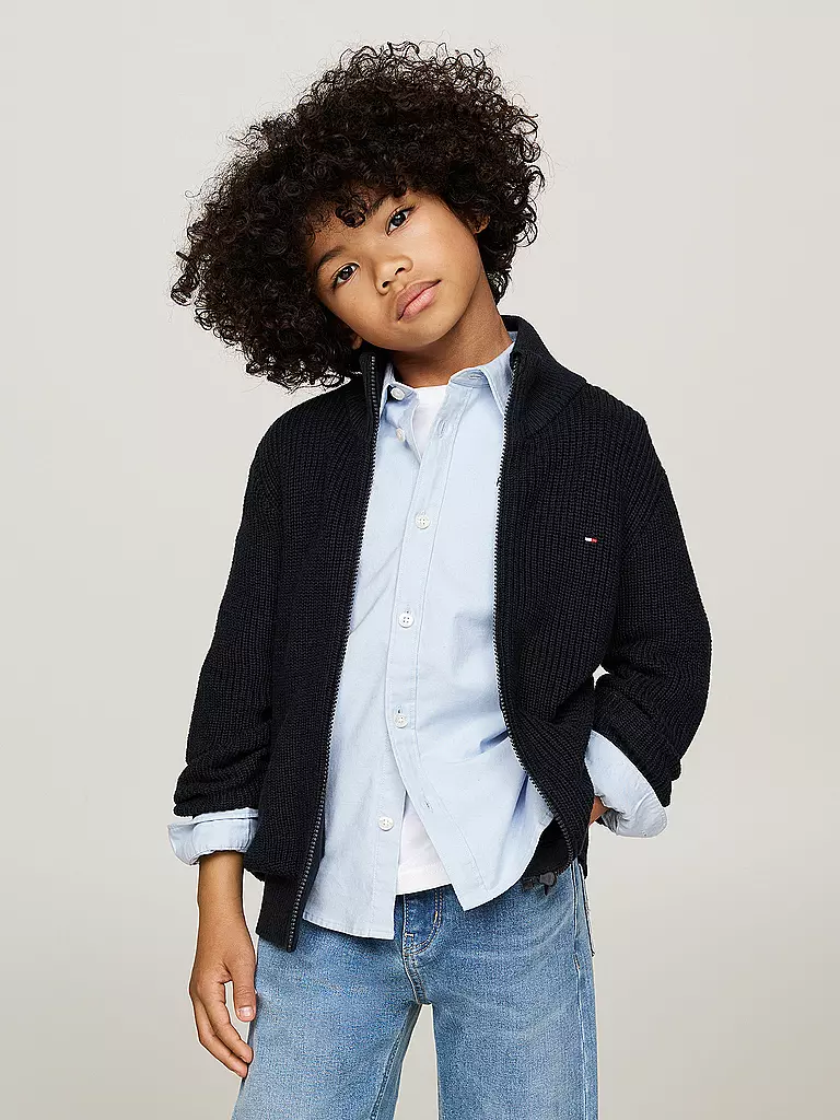 TOMMY HILFIGER | Jungen Strickjacke | Azul oscuro