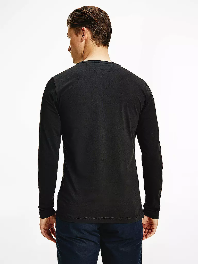TOMMY HILFIGER | Langarmshirt Slim Fit | Negro