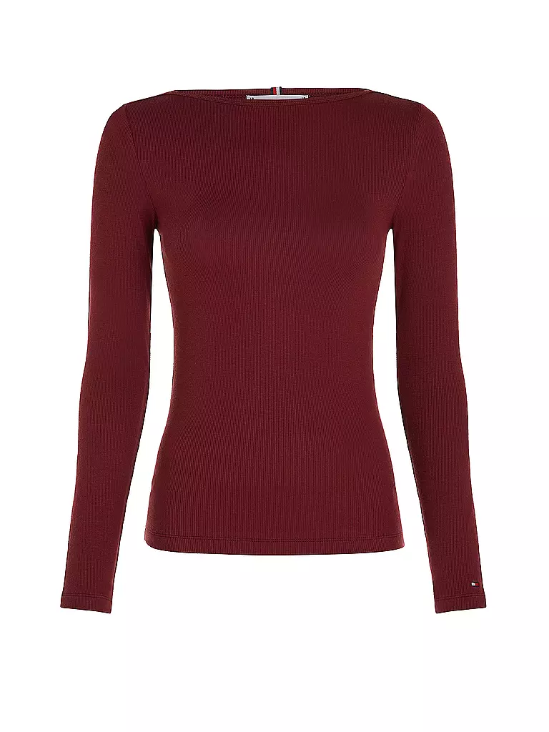 TOMMY HILFIGER | Langarmshirt | Rojo oscuro