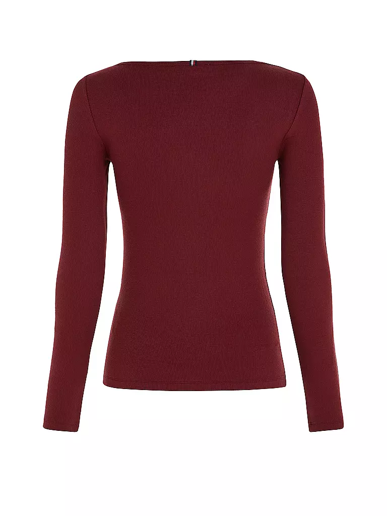 TOMMY HILFIGER | Langarmshirt | Rojo oscuro