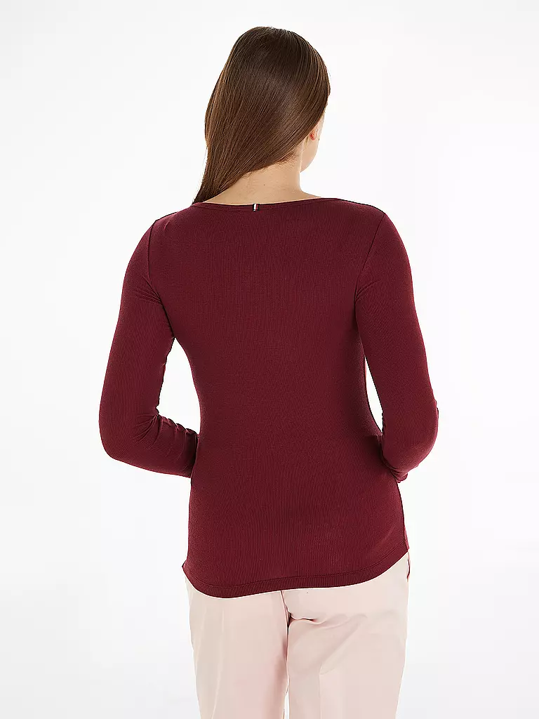 TOMMY HILFIGER | Langarmshirt | Rojo oscuro