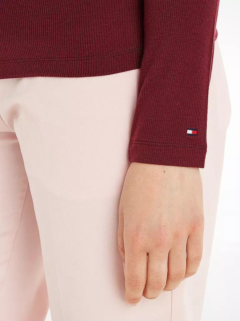 TOMMY HILFIGER | Langarmshirt | Rojo oscuro