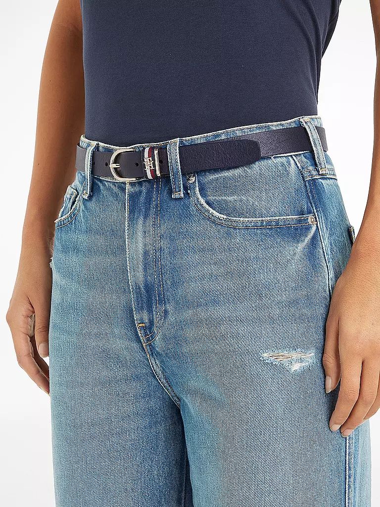 TOMMY HILFIGER | Ledergürtel | Azul oscuro