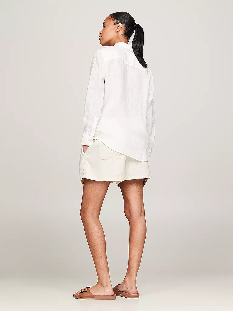 TOMMY HILFIGER | Leinenbluse | Blanco