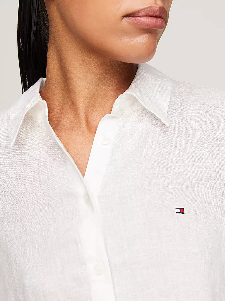 TOMMY HILFIGER | Leinenbluse | Blanco