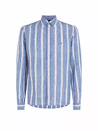 TOMMY HILFIGER | Leinenhemd Slim Fit  | Azul claro